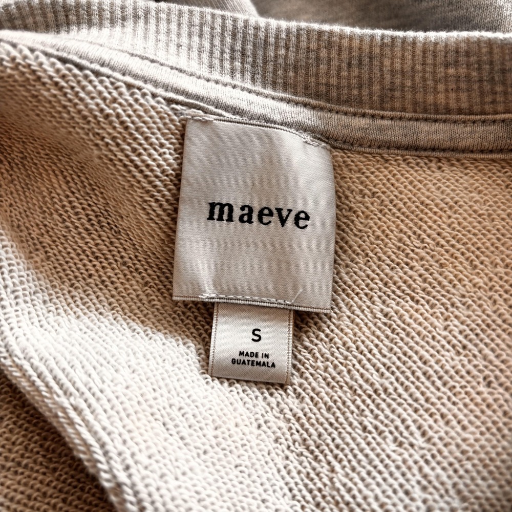 Anthropologie Maeve Best in Show Dog Sweatshirt Womens S Gray Preppy Chic - Picture 2 of 9